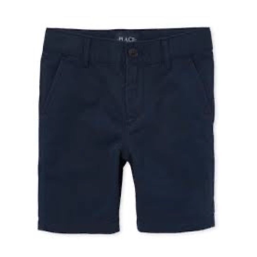 The Children's Place Boys Uniform Shorts In New Navy Size 8 Husky